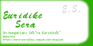 euridike sera business card